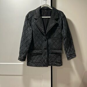 YFB Black/Gray distressed jacket with 3 pockets Medium Very comfy and cozy